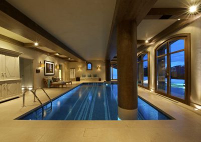 Another photo of the indoor pool of the luxury Chalet Shemshak for 13 people in Courchevel 1850 for rental with In-Luxe Chalets France
