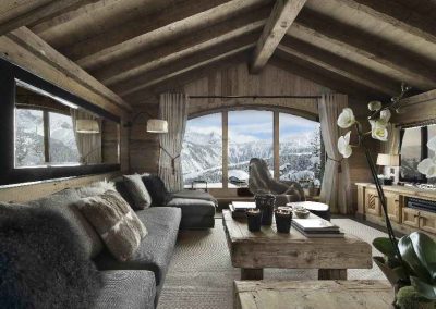 Ultimate Luxury Chalet to rent in Courchevel 1850, Chalet Pearl for 14 people with 7 Staff, Indoor Pool. Photo of the lounge