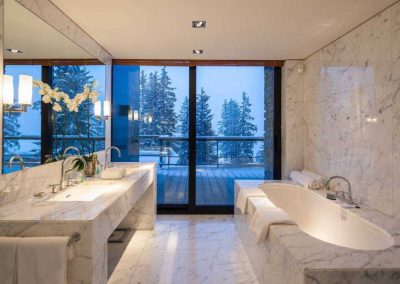 Luxury Chalet Greystone Courchevel 1850 Chalet Rental Courchevel with In-Luxe Chalets France Master Bathroom