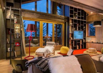 Chalet Rental Courchevel 1650 with In-Luxe Chalets France Chalet Overview in Courchevel 1650 Living Room