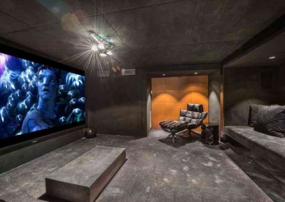 Cinema Room at Luxury Chalet des Sens for 10 adults and 4 children | Luxury Chalet Rental Megeve with In-Luxe Chalets France