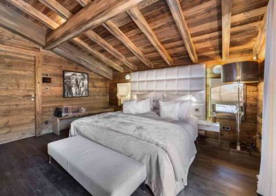 Master Bedroom Luxury Chalet des Sens for 10 adults and 4 children | Luxury Chalet Rental Megeve with In-Luxe Chalets France