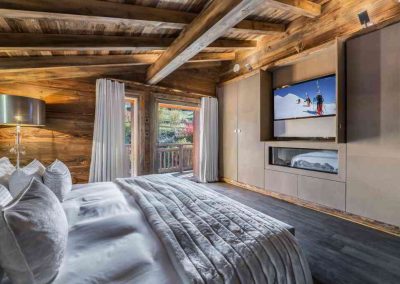 Master Bedroom at Luxury Chalet des Sens for 10 adults and 4 children | Luxury Chalet Rental Megeve with In-Luxe Chalets France