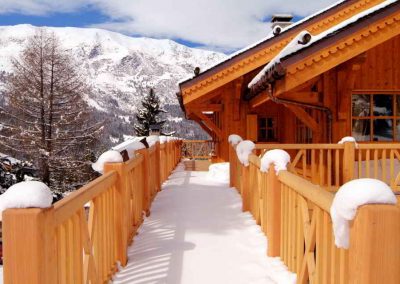 Terrace Luxury Chalet Tomkins for 12 adults and 2 children Chalet rental Meribel with In-Luxe Chalets France