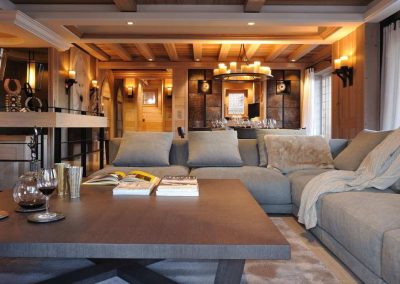Living Area View Luxury ski-in ski-out chalet Rosalpina Courchevel 1850 for 10 people, with breakfast Chalet rental with In-Luxe Chalets France