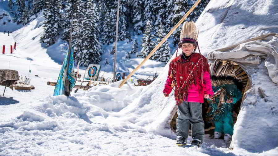 Discover the Piste des Indiens in Courchevel Moriond 1650, a funny activity for kids !