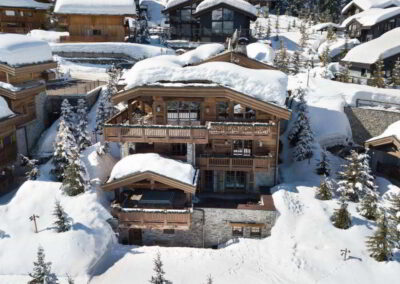 Outdoor Luxury Chalet Les Bastidons Courchevel 1850 for rental with In Luxe Chalets France