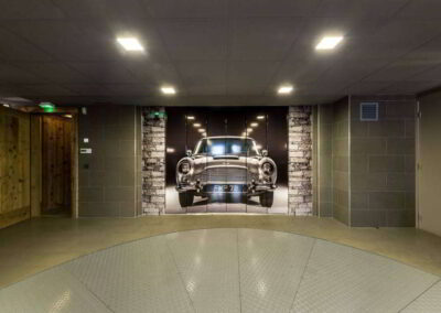 Garage at Luxury Chalet Les Bastidons Courchevel 1850 for rental with In Luxe Chalets France