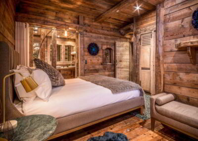 Double Bedroom Luxury catered ski-in out Chalet Montana Courchevel 1850 for rental with In Luxe Chalets France