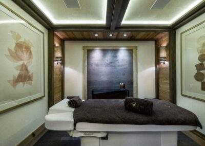 Massage Room at Luxury Chalet Nanuq for rental in Courchevel 1850 with In Luxe Chalets France