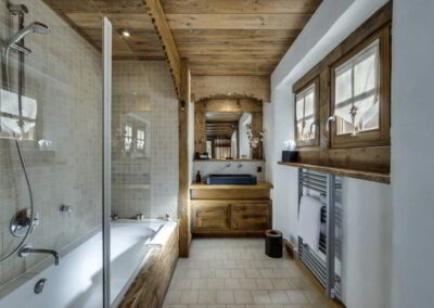 Second Bathroom image at Luxury self-catered Chalet in Val d'Isere for rental with In Luxe Chalets France
