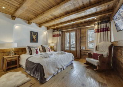 Second Bedroom image at Luxury self-catered Chalet in Val d'Isere for rental with In Luxe Chalets France